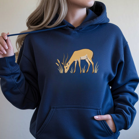 Antelope Embroidery Design – Grazing Gazelle Wildlife Safari Machine Embroidery File Embroidery/Applique DESIGNS PatternFeed8 