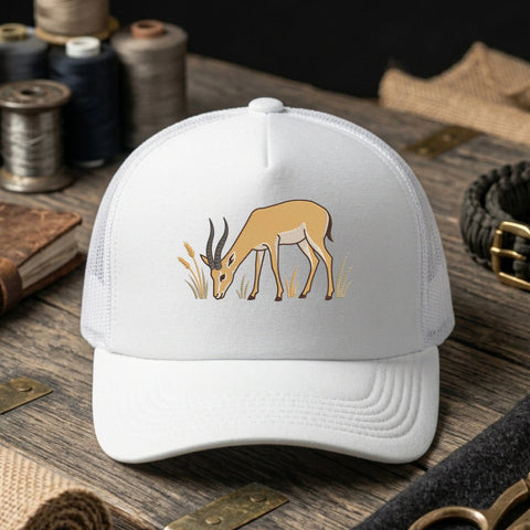 Antelope Embroidery Design – Grazing Gazelle Wildlife Safari Machine Embroidery File Embroidery/Applique DESIGNS PatternFeed8 