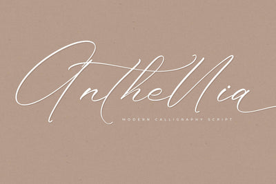 Anthellia - Modern Calligraphy Script Font Storytype Studio 