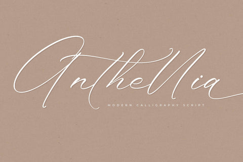 Anthellia - Modern Calligraphy Script Font Storytype Studio 