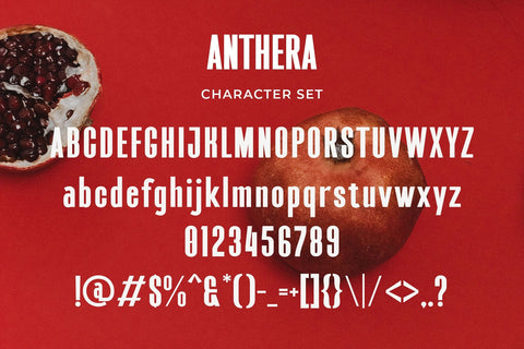 Anthera - Modern Condensed Sans Serif Font studioalmeera 