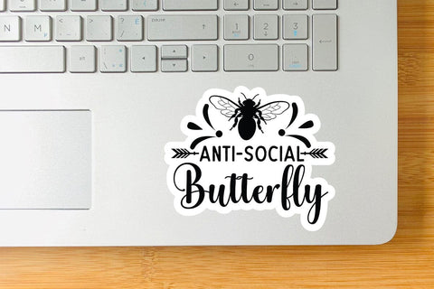 Anti Social Butterfly SVG Angelina750 
