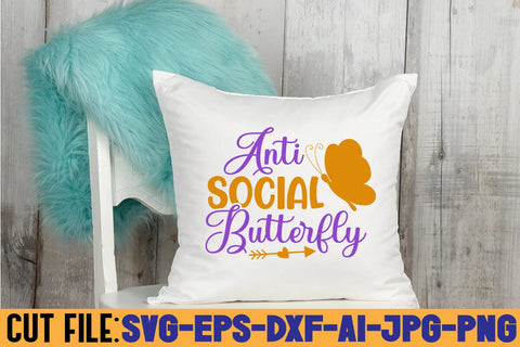 Anti Social Butterfly SVG DESIGN SVG Rafiqul20606 