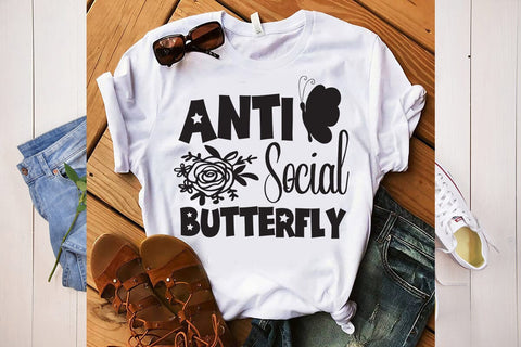 Anti Social Butterfly SVG DESIGN SVG Rafiqul20606 