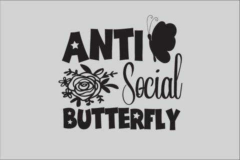 Anti Social Butterfly SVG DESIGN SVG Rafiqul20606 