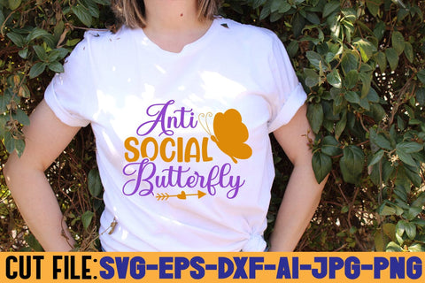 Anti Social Butterfly SVG DESIGN SVG Rafiqul20606 