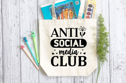 Anti social media club SVG Design SVG Regulrcrative 