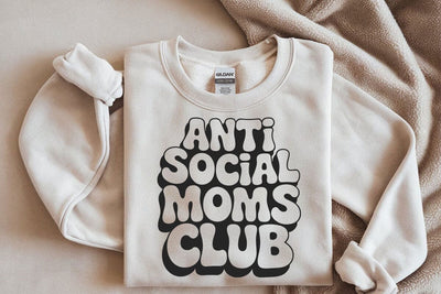 Anti social moms club svg, Antisocial club svg SVG DesignDestine 