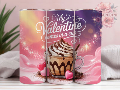 Anti Valentine Coffee Tumbler, Funny Valentine Wrap, Coffee Lover Cup, 20oz Sublimation Wrap, Stylish Anti Love Design Tumbler, Artistic Coffee Valentine Cup, Witty Anti Valentine Theme Wrap Sublimation Li Zamperini 