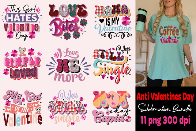 Anti Valentine's Day Sublimation Bundle Sublimation SVGArt 