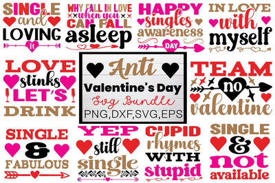 Anti Valentine's Day Svg Bundle SVG Angelina750 