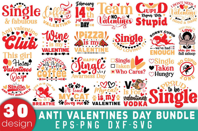 Anti Valentine's Day SVG Bundle SVG Angelina750 