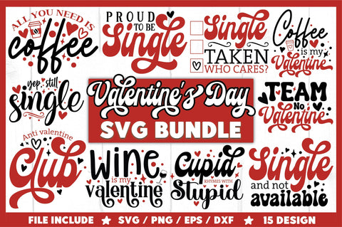 Anti Valentine's Day SVG Bundle SVG Ariyan 
