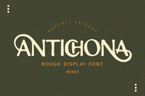 Antichona - Rough Sans Font Font Alpaprana Studio 