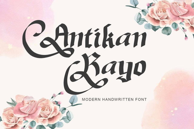 Antikan Rayo Font Prasetya Letter 
