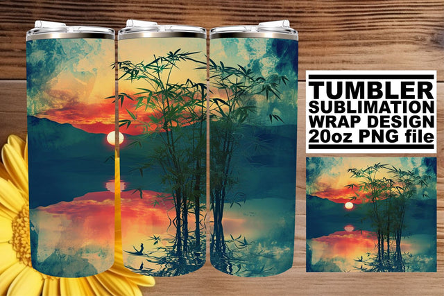 Antique Floral Fantasy: Retro Flower Tumbler Design Sublimation afrosvg 