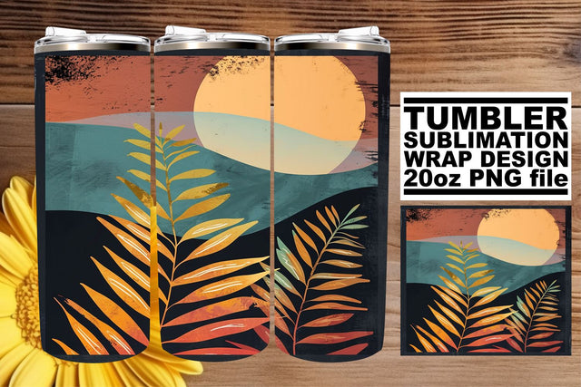 Antique Flower Dream: Retro Tumbler Design Sublimation afrosvg 
