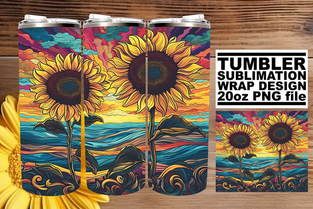 Antique Flower Serenity: Retro Tumbler Design Sublimation afrosvg 