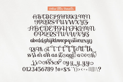 Antira Letter Font gatype 