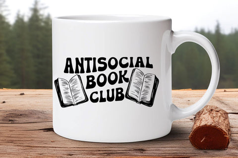 AntiSocial Book club svg Design SVG Regulrcrative 