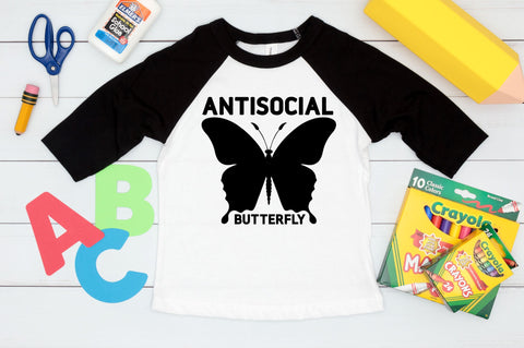 antisocial butterfly SVG Design SVG Regulrcrative 