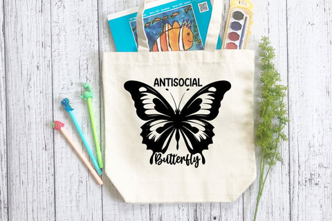 antisocial butterfly SVG Design SVG Regulrcrative 