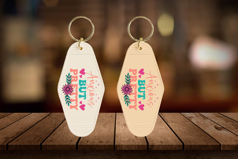 Anxious but pretty Keychain SVG Design SVG Designangry 
