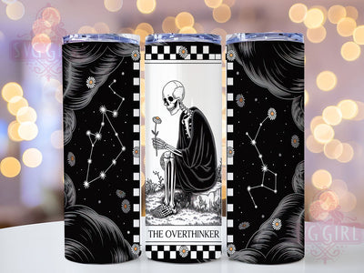 Anxious Witch Tarot Humor Tumbler Wrap, Anxiety Humor Design, Witchy Humor Art, Mystical Joke Gift, Sarcastic Tarot Art, Mental Health Humor, Spiritual Meme Design Sublimation SvggirlplusArt 