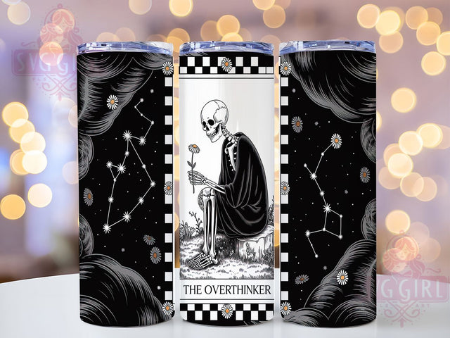 Anxious Witch Tarot Humor Tumbler Wrap, Anxiety Humor Design, Witchy Humor Art, Mystical Joke Gift, Sarcastic Tarot Art, Mental Health Humor, Spiritual Meme Design Sublimation SvggirlplusArt 