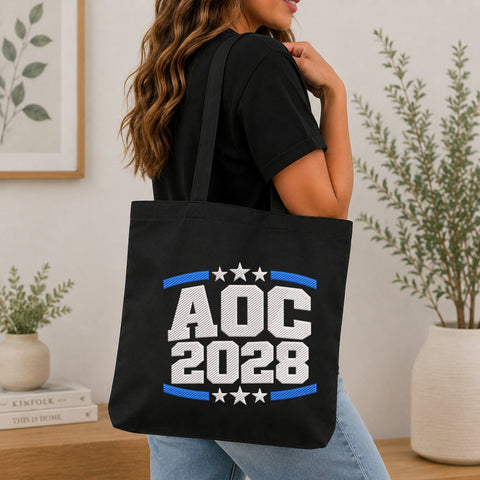 AOC 2028 Embroidery Design – Political Election Machine Embroidery File, Campaign Style AOC 2028 Design Embroidery/Applique DESIGNS PatternFeed8 