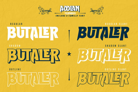 Aoolan - Music Display Font Font twinletter 