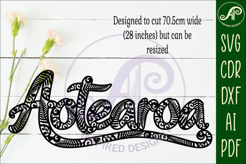 Aotearoa wall sign svg laser cut SVG APInspireddesigns 