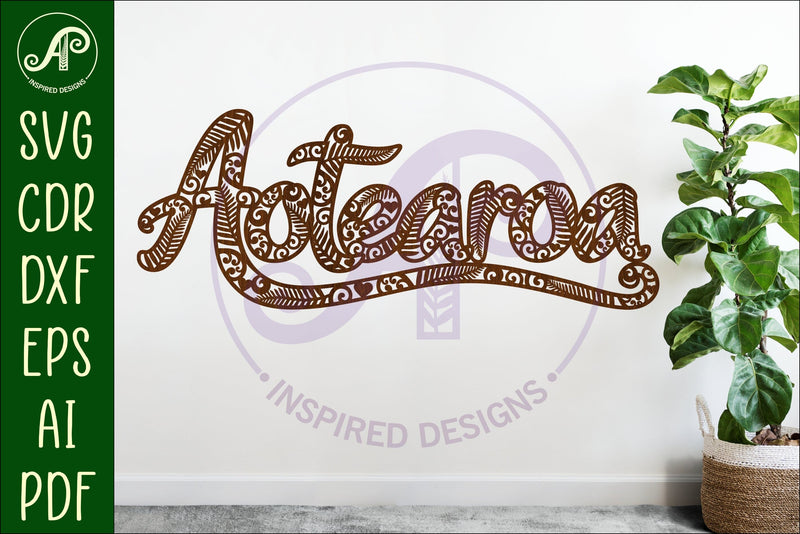 Aotearoa wall sign svg laser cut SVG APInspireddesigns 