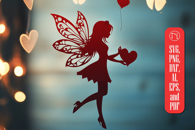 aper Cut Valentine Fairy SVG Cut File SVG MD JOYNAL ABDIN 