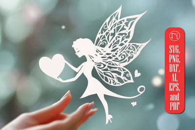 aper Cut Valentine Fairy SVG Cut File SVG MD JOYNAL ABDIN 