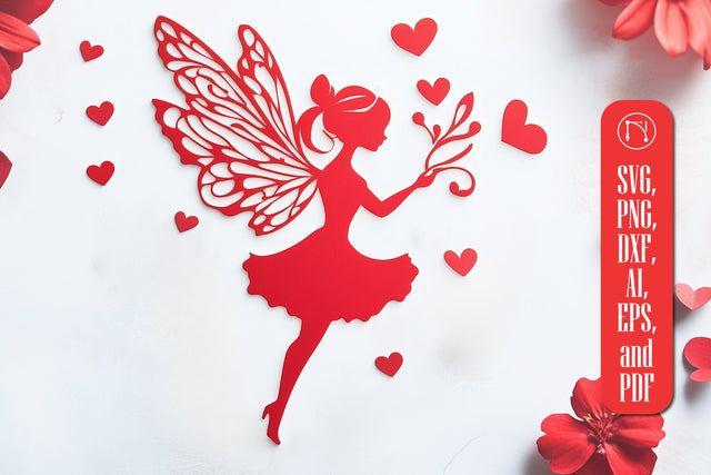 aper Cut Valentine Fairy SVG Cut File SVG MD JOYNAL ABDIN 
