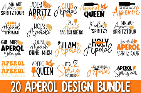 Aperol SVG Bundle SVG CraftingStudio 