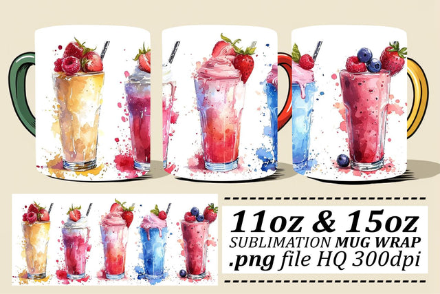Appetizing Art for Mugs with Fast Food Patterns Sublimation afrosvg 