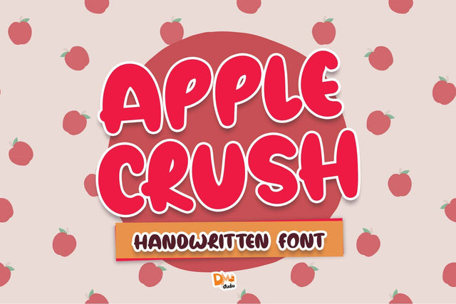 Apple Crush Font Font Dm Letter Studio 