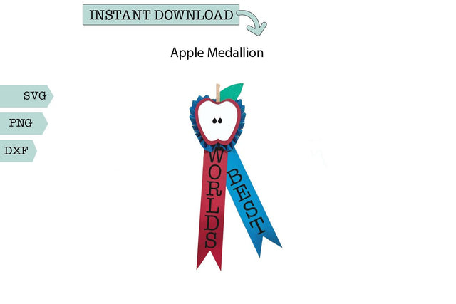 Apple Medallion SVG Sharia Morton Designs 