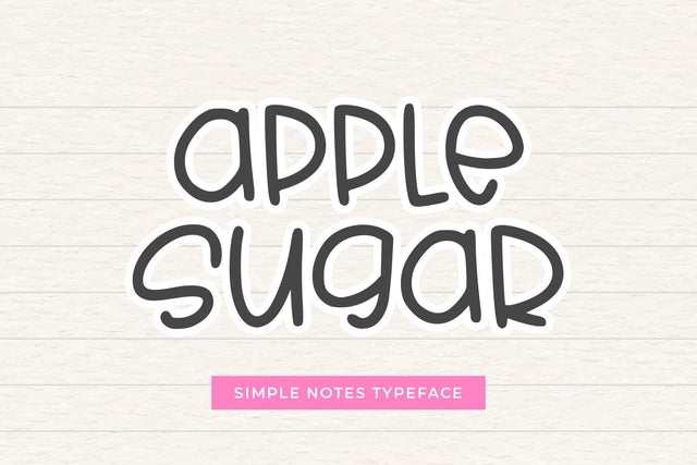 Apple Sugar Font Abo Daniel Studio 
