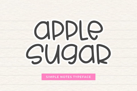 Apple Sugar Font Abo Daniel Studio 