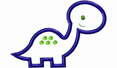 Applique Brontosaurus Dinosaur Machine Embroidery Design Embroidery/Applique DESIGNS Rivermill Embroidery 