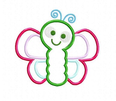 Applique Butterfly Machine Embroidery Design Embroidery/Applique DESIGNS Rivermill Embroidery 