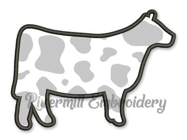 Applique Cow Machine Embroidery Design Embroidery/Applique DESIGNS Rivermill Embroidery 