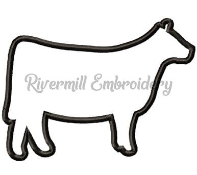 Applique Cow Machine Embroidery Design Embroidery/Applique DESIGNS Rivermill Embroidery 