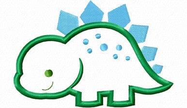 Applique Stegosaurus Dinosaur Machine Embroidery Design Embroidery/Applique DESIGNS Rivermill Embroidery 