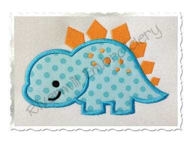 Applique Stegosaurus Dinosaur Machine Embroidery Design Embroidery/Applique DESIGNS Rivermill Embroidery 