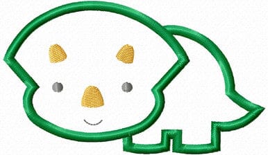 Applique Triceratops Dinosaur Machine Embroidery Design Embroidery/Applique DESIGNS Rivermill Embroidery 