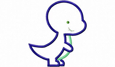 Applique Tyrannosaurus Rex Dinosaur Machine Embroidery Design Embroidery/Applique DESIGNS Rivermill Embroidery 